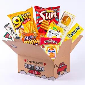 더하모니 자동차 손잡이 상자 과자선물 2호 간식꾸러미 과자선물세트 단체행사간식 구디백