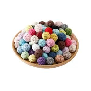 우드 뜨개 구슬 만들기 재료 2cm