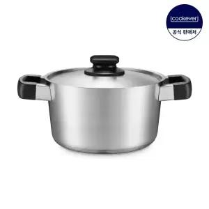 쿡에버 IH 인덕션 Noir 스텐 양수 냄비 20cm