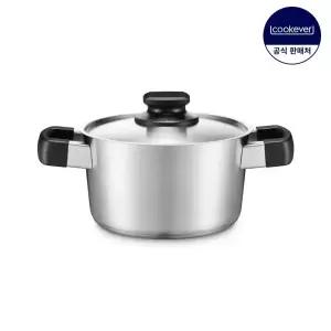 쿡에버 IH 인덕션 Noir 스텐 양수 냄비 18cm
