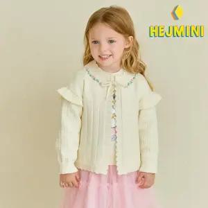 [헤이미니] 로즈블루밍레이스스웨터가디건