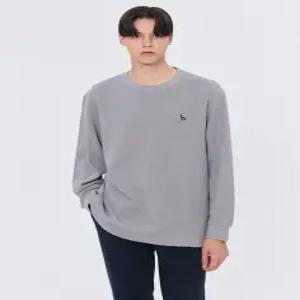 [24FW] WHTS4D361G2 반값세일스테디셀러 그레이 단색 면 긴팔티셔츠