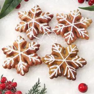 [하프클럽/]쿠을 트리 성탄절 오너먼트 눈비스켓 4p