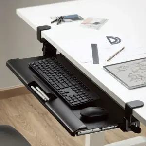 카멜마운트 데스크 각도 조절 슬라이딩 키보드 트레이 거치대 받침대 KT2T