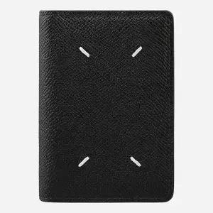 마르지엘라 5F S55UI0203 P4745 T8013 스티치 카드 지갑 블랙