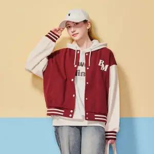 [에꼴리에] 여자 봄이월 세미크롭 와인바시티점퍼(25C0152)