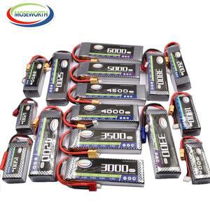 헬리콥터 항공기 쿼드콥터 비행기용 RC LiPo 배터리, 3S 11.1V 1800 3300 3500 4000 5000mAh 30C 40C 60C