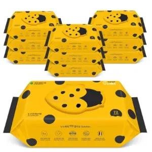 누누베베 프리미엄 8단계 정제수 전성분 1등급 항균작용 물티슈_캡형 72매 10팩