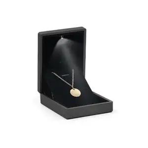 LED 목걸이케이스 보석함 블랙 쥬얼리 프로포즈-WFHJG3G