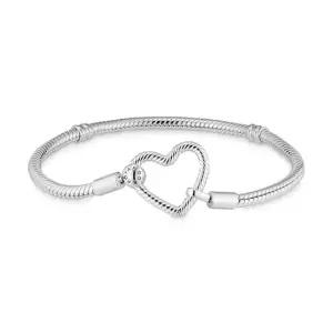 599539C00 모멘츠 하트 클로저 스네이크 체인 팔찌