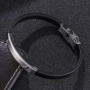 레이어드 우정 슬림 팔찌 실리콘 스텐 브링리 커플-WFHJA90