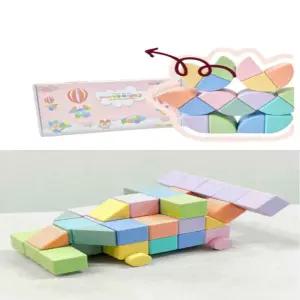 벨베이비 마그네틱 블록 창의력 교구 자석블록 파스텔원형 4세블럭 장난감