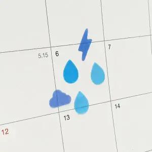 [하프클럽/]다꾸 꾸미기스티커 팬시스티커 날씨 스티커