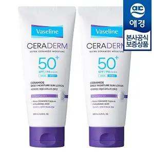 [애경]바세린 세라덤 모이스처 선로션 페이스 앤 바디 200ml x2개