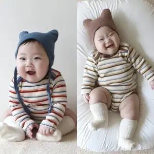 [키즈켈리]꼬마 보넷 슈트 / 아기옷 신생아옷 바디슈트 바디수트