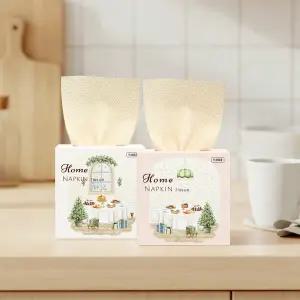 휴홈 무표백 대나무 홈냅킨 티슈 150매, 12팩