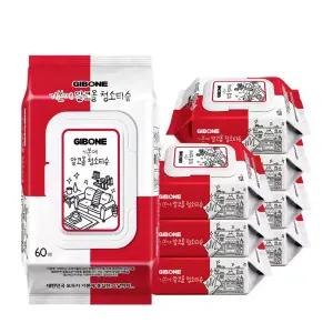 기본에 알코올 청소티슈 캡형 60매 6팩