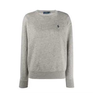 [국내발송] 25SS 폴로  포니로고 맨투맨 그레이