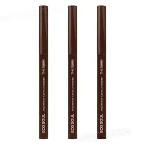 더샘 에.코 소울 파워프루프 초슬림 아이라이너 BR05 초코 브라운 3개