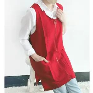 (빠른배송) 방수 미용실 미용 원피스 지퍼 앞치마 어린이집 카페 2종