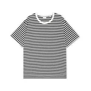 [나나미카] 남성 스트라이프 저지 블랙/화이트 반팔티 S25SH120E BLACKXWHITE
