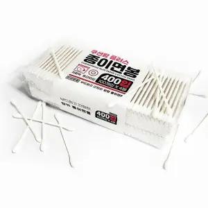 [하프클럽/]종이면봉 플러스 400P 쿠션왕 지퍼백형