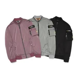 [내셔널지오그래픽]내셔널지오그래픽 N222MJP901 시티 캐주얼 립소재 세미오버핏 MA-1 항공 점퍼 3종 택 1