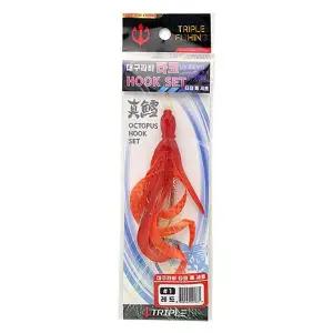 트리플 대구라바 타코 훅 세트 타이라바 지깅 대구 바다낚시 바늘채비 타코웜