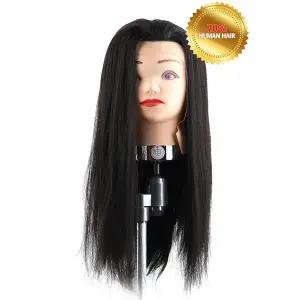 글로리 세라드 인모 70% 18인치 미용연습용덧가발 헤어스타일링 연습용 실습용