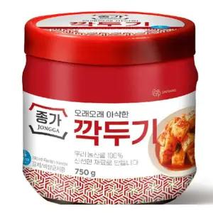 종가 종가 깍두기750g 엄마손맛 한식 반찬 집밥 맛도리