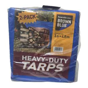 트레이더스 다용도 방수포 다목적 타포린 블루/브라운 1개 / 코스트코