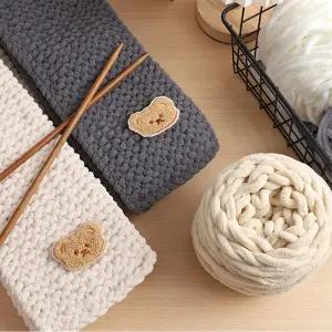 뜨개질 DIY 목도리 만들기 키트 털실 손뜨개 세트 겨울선물용 패키지 4color