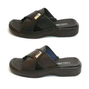 엑스 가죽슬리퍼 남성 2중박음질 지압사무실슬리퍼/발지압/사무실/발마사지/발바닥/층간/소음/병원/푹신