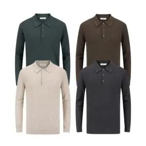 [롯데백화점]에디션 2025F/W 프리미엄 캐시미어 블렌디드 카라 스웨터 니트 NEF4ET1621