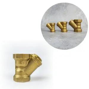 Y형 Y 와이 황동 스트레너 와이어 메쉬 그물망 필터 수도 배관 파이프 보호 스트레이너 스트레나