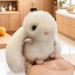 [하프클럽/]가방고리 토끼 색상랜덤 18cm 벨벳 인형