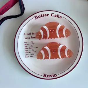 크로와상 빵 브레드 포인트 소품샵 헤어 집게 고급 긴머리 단발 핀 삔