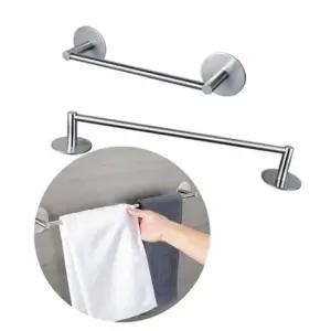 무타공 스테인레스 수건걸이 2가지 사이즈 수건 행거