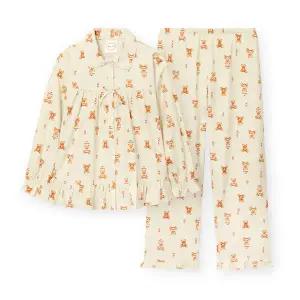 [롯데백화점]오르시떼 여성 G219 핫도그베어 긴소매 파자마 세트 OR25WFGAG219