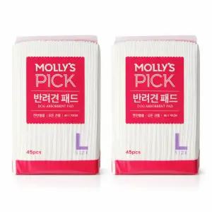 몰리스픽 반려견 패드 L 45매 x 6개 묶음