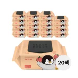 슈퍼대디 시그니처 미스터펭 피치 70g 캡형 70매 20팩 엠보싱