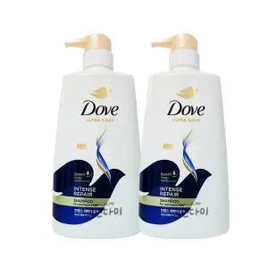 도브 샴푸 인텐스 리페어 680ml x2개
