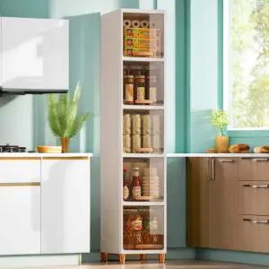 틈새장 수납장 팬트리장 주방 냉장고 다용도 25cm