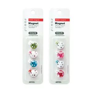 캐릭터 자석 무당벌레 (4개입)/붙이는/화이트/보드/냉장고/마그넷/다용도/후크/귀여운/마그네틱/현관/예쁜