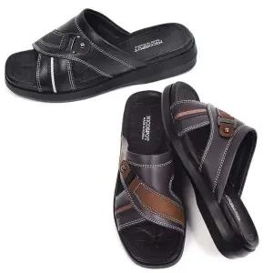 국산 남성 가죽 사무실 슬리퍼/선생님/회사/남자/오피스/업무/용/교실/아저씨/편한/발편한/막신는/매장