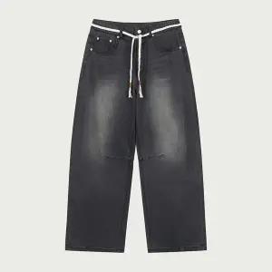 [행텐] 여성 울트라 소프트 벨트 벌룬 데님팬츠_165(10560-155-205-10)