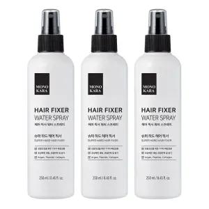 (3개)모노카라 초강력 워터 헤어스프레이 250ml/A7