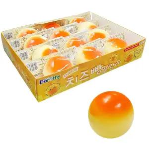 치즈빵 말랑이 스트레스볼 (12개입) 스퀴시 초등학생 애착 주물럭 손인형 장난감