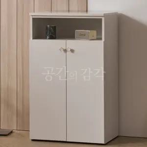 상부 선반 신발장 소형 600X990 낮은 수납장 E0등급 화이트 국내제작