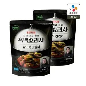 [CJ제일제당]CJx흑백요리사 비비고 갓김치 300g x2개